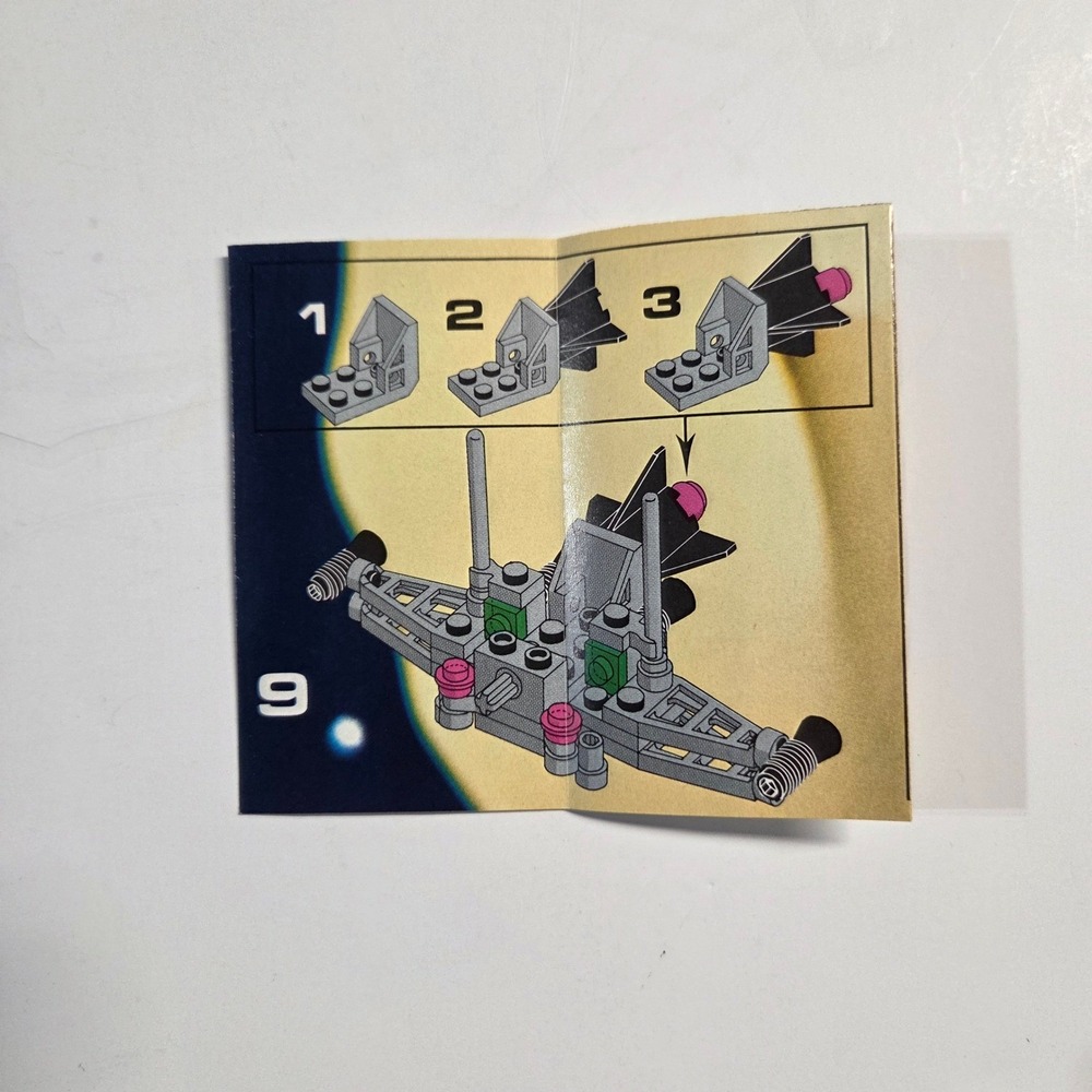 LEGO Space Dart I 6824 Instructions Manual Vintage Legoland Set Blue Spacecraft - Picture 2 of 2